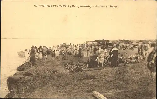 Racca Euphrat Arabes et Desert / Syrien /