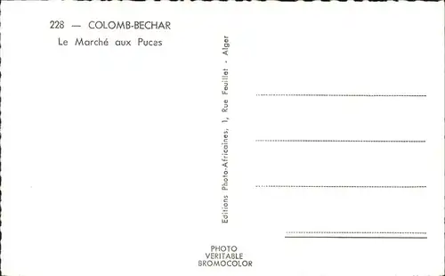 Colomb-Bechar Marche Puces / Algerien /