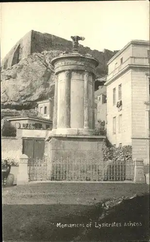 Athen Griechenland Monument of Lysicrates Athen /  /