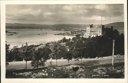 Oslo Norwegen Aussicht nach Ekberg / Oslo /