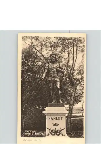 Helsinger Hamlets Statue / Daenemark /