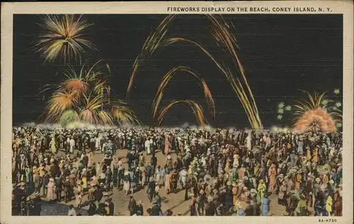 Coney Island New York Fireworks Display
Beach / United States /