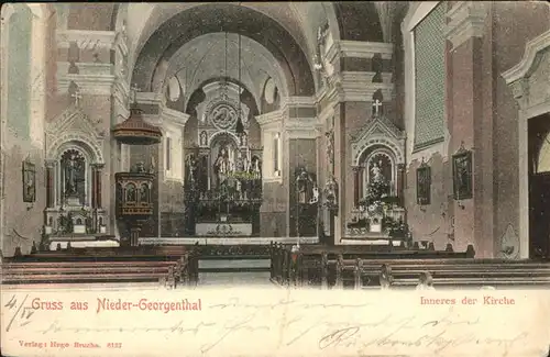 Nieder-Georgenthal inneres Kirche  / Tschechische Republik /