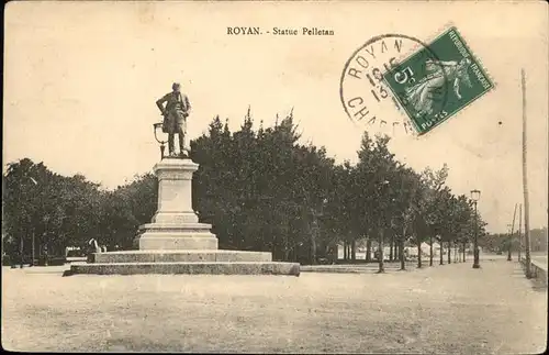 Royan Charente-Maritime Statue Pelletan / Poitiers-Charentes /Arrond. de Poitiers