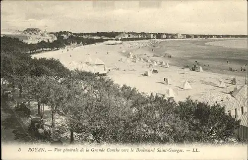 Royan Charente-Maritime Vue generale Boulevard Saint-Georges / Poitiers-Charentes /Arrond. de Poitiers