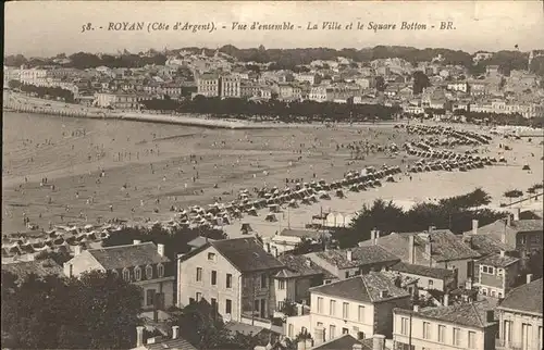 Royan Charente-Maritime Ville et le Square Botton / Poitiers-Charentes /Arrond. de Poitiers