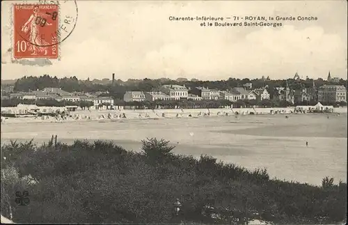 Royan Charente-Maritime Grande Conche Boulevard Saint-Georges / Poitiers-Charentes /Arrond. de Poitiers