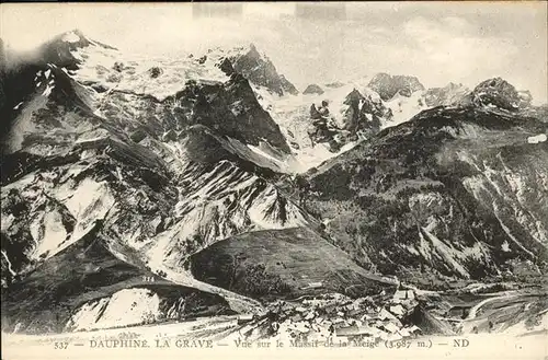 Dauphine La Grave  Massif de la Meige / Grenoble /Arrond. de Grenoble