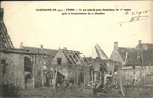 Ypres Ypern West Vlaanderen Campagne 1914 /  /