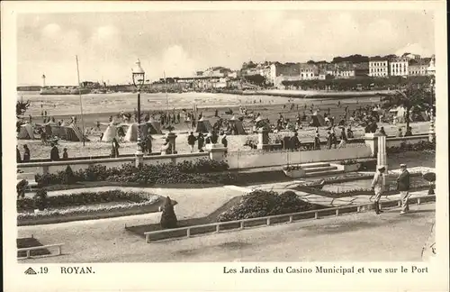 Royan Charente-Maritime Jardins Casino Municipal Port / Poitiers-Charentes /Arrond. de Poitiers