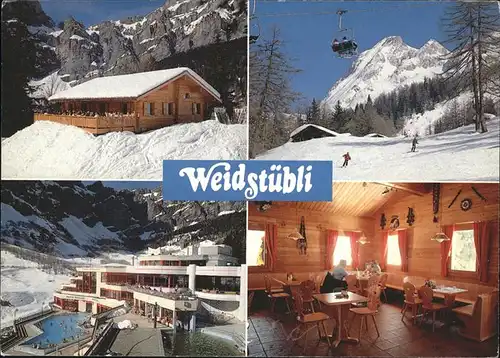 Leukerbad Restaurant Weidstuebli, Schnee Wallis / Loeche-les-Bains /Bz. Leuk