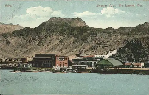 Aden Steamer Point Landing Pier Schiff / Jemen /