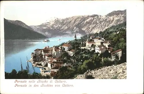 Perasto Kotor Buchten von Callaro / Montenegro /