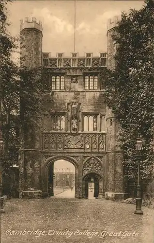 Cambridge Cambridgeshire Trinity College Great Gate / Cambridge /Cambridgeshire CC