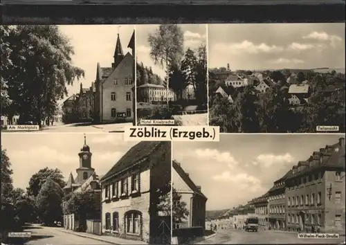 wq71283 Zoeblitz Sachsen Zoeblitz Marktplatz Schulstrasse Wilhelm Pieck Strasse * Kategorie. Zoeblitz Alte Ansichtskarten