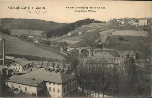 wq71330 Zoeblitz Sachsen Zoeblitz Kniebreche roten und schwarzen Pockau x Kategorie. Zoeblitz Alte Ansichtskarten