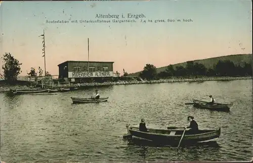 Altenberg Erzgebirge Bootsstation Unterkunftshaus Galgenteich x