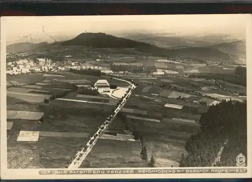 Altenberg Erzgebirge Fliegeraufnahme Berghof Raupennest x