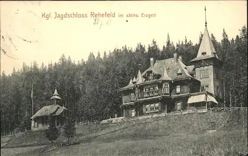 Altenberg Erzgebirge [Stempelabschlag] Jagdschloss Rehefeld x