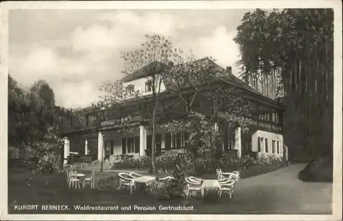 Bad Berneck Wald Restaurant  Pension Gertrudslust
