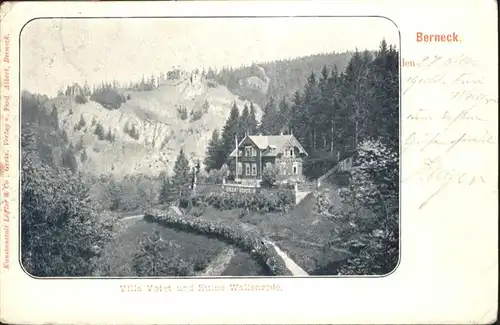Bad Berneck Villa Voigt Ruine Wallenrode