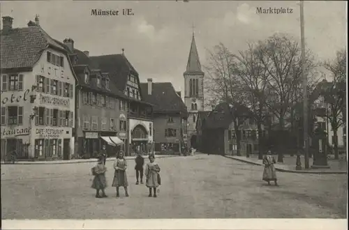 Munster Haut Rhin Elsass Muenster Elsass Marktplatz * / Munster /Arrond. de Colmar