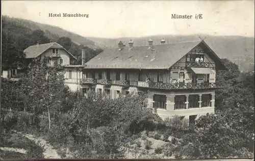 Munster Haut Rhin Elsass Muenster Elsass Hotel Moenchberg x / Munster /Arrond. de Colmar