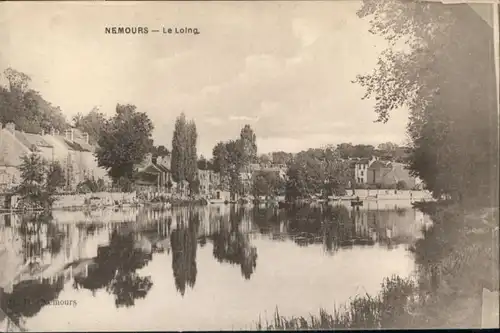 ws69021 Nemours Seine-et-Marne Nemours Loing * Kategorie. Nemours Alte Ansichtskarten