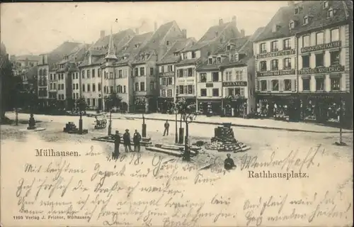 Muelhausen Elsass Rathausplatz x