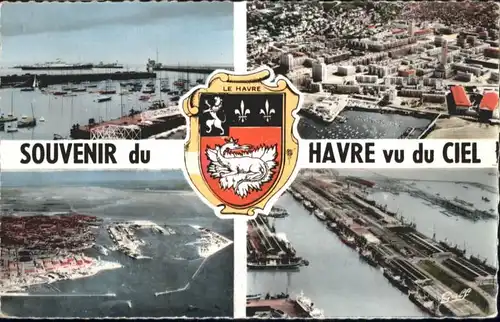 ws76296 Le Havre Seine-Maritime Wappen Hafen * Kategorie. Le Havre Alte Ansichtskarten