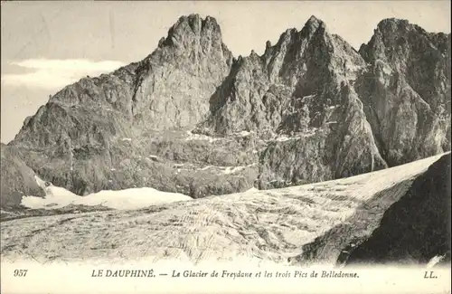 Dauphine Glacier Freydane Pic Belledonne Gletscher *