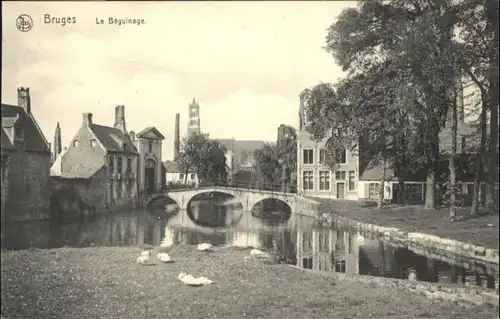 ws85373 Bruges Flandre Bruges le Beguinage * Kategorie.  Alte Ansichtskarten