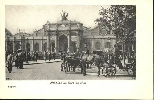 ws85416 Bruxelles Bruessel Gare du Luxembourg * Kategorie.  Alte Ansichtskarten