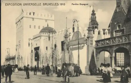 ws85787 Bruxelles Bruessel Exposition Universelle Pavillon Espagnol * Kategorie.  Alte Ansichtskarten