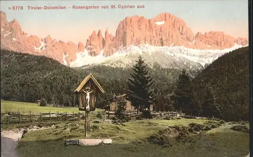 St Cyprian Rosengarten Tiroler Dolomiten *