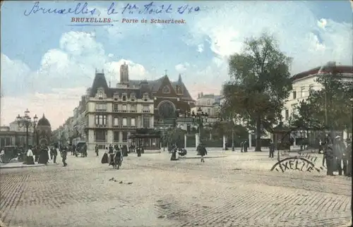 ws89867 Bruxelles Bruessel Porte Schaerbeek x Kategorie.  Alte Ansichtskarten