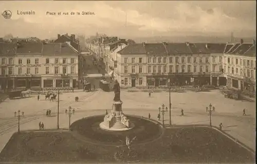 Louvain Strassenbahn Place Rue Station  *