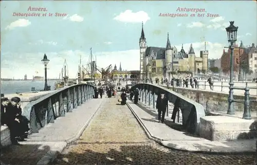 Anvers Antwerpen Debarcadere Steen Aanlegplaats Steen *