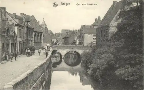 ws90139 Bruges Flandre Bruges Quai Menetriers * Kategorie.  Alte Ansichtskarten