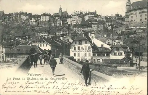 Fribourg Pont St Jean Neuveville x