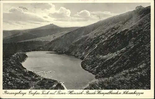 Prinz-Heinrich-Baude Riesengebirge Grosser Teich Hampelbaude Schneekoppe x