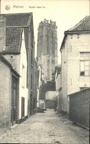 Malines Mechelen Flandre Malines Ruelle san Fin * / Mechelen /Antwerpen