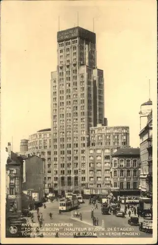 Anvers Strassenbahn Antwerpen Torengebouw *