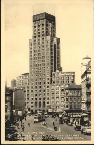 Anvers Strassenbahn Antwerpen Torengebouw *