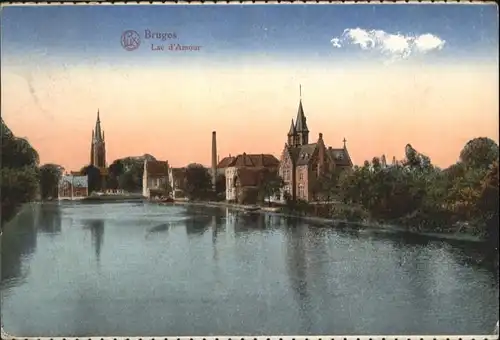 ws92711 Bruges Flandre Bruges Lac Amour x Kategorie.  Alte Ansichtskarten