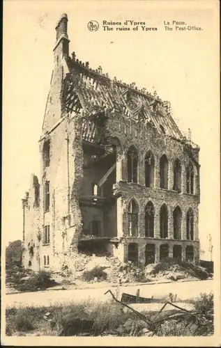 Ypres Poste Office Ruines Zerstoerung *