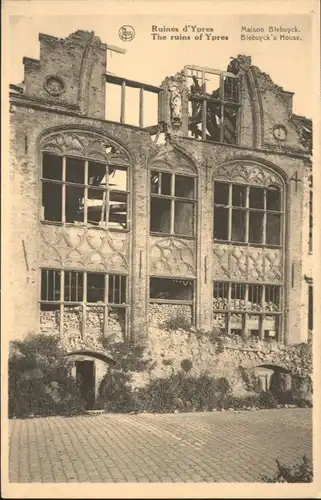 Ypres Maison Blebuyck Ruines Zerstoerung *