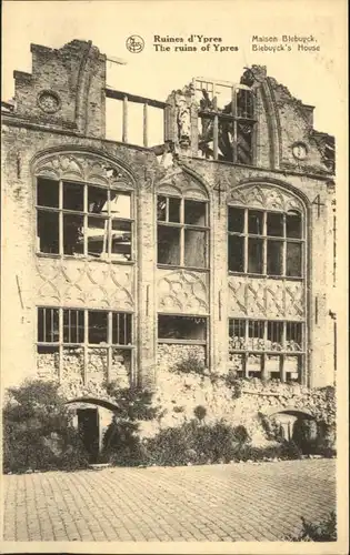 Ypres Maison Blebuyck Ruines Zerstoerung *