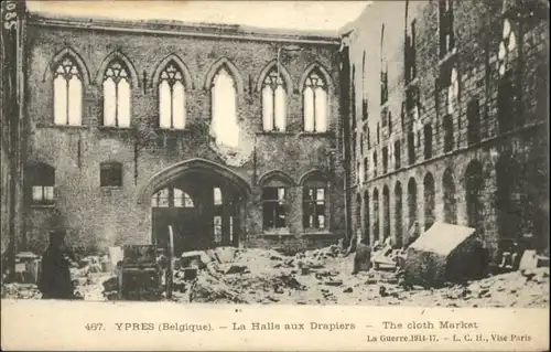 Ypres Halle Drapier Zerstoerung *