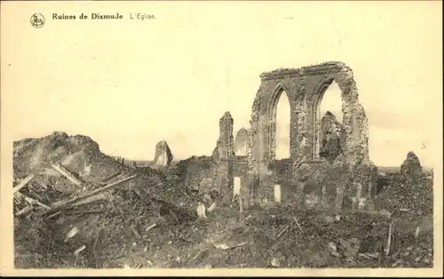 Dixmude Eglise Ruines Zerstoerung *